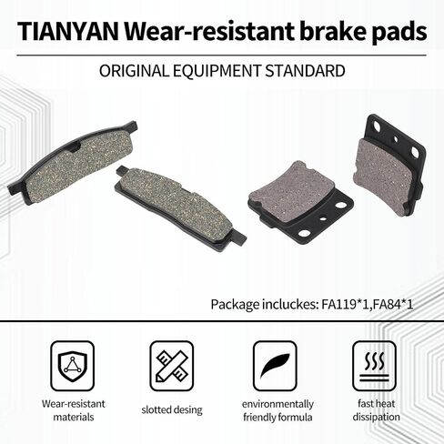 وسادات فرامل TIANYAN FA119 FA84 متوافقة مع YAMAHA YZ80 1993-2001/ YZ85 2002-2016/ YZ65 2018-2020 الأمامي والخلفي in Kuwait