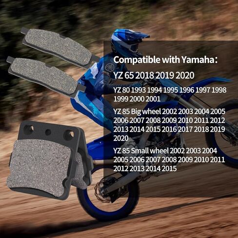 وسادات فرامل TIANYAN FA119 FA84 متوافقة مع YAMAHA YZ80 1993-2001/ YZ85 2002-2016/ YZ65 2018-2020 الأمامي والخلفي in Kuwait