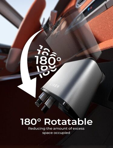 LISEN 4 in One Retractable iPhone Car Charger Cigarette Lighter Adapter [69W], Fast Charge USB C Car Charger Adapter with Retractable Cord Cable, Car Organization for iPhone 15 Pro Max Plus 14 13 12 in Kuwait