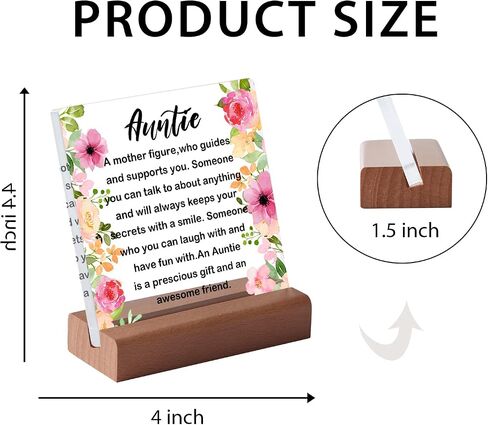 Thank You Farewell Gift for Women Men Friend Boss Retirement Gift Square Acrylic Desk Plaque Sign With Wood Stand Decor for Home Office Desk-I Thank You from The Bottom of My Heart Sign in Saudi Arabia