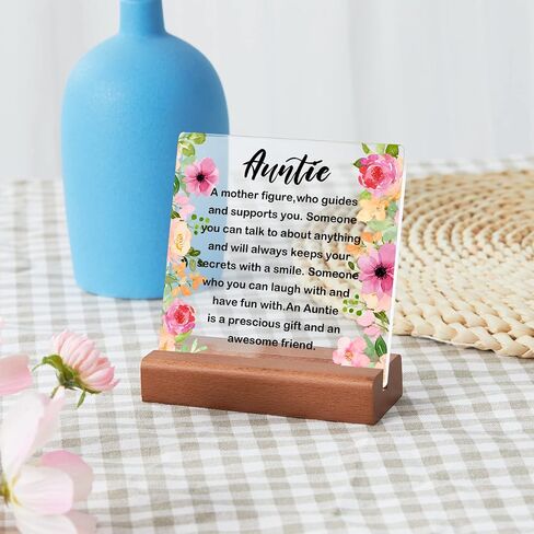 Thank You Farewell Gift for Women Men Friend Boss Retirement Gift Square Acrylic Desk Plaque Sign With Wood Stand Decor for Home Office Desk-I Thank You from The Bottom of My Heart Sign in Saudi Arabia