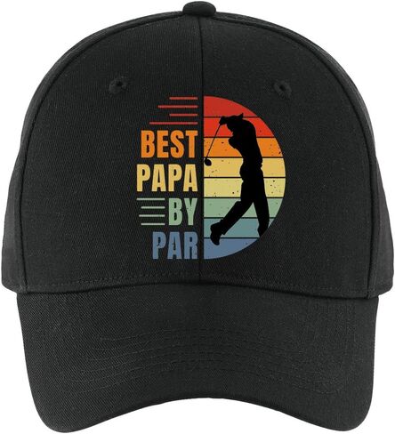 Best PaPa By Par Funny Baseball Cap, Vintage Adjustable Cotton Cap, Funny Retirement Birthday Gift for Men Women, Golf Gift for Grandpa Dad Husband Golf Fan, Golf Accessories for Men Women in Saudi Arabia
