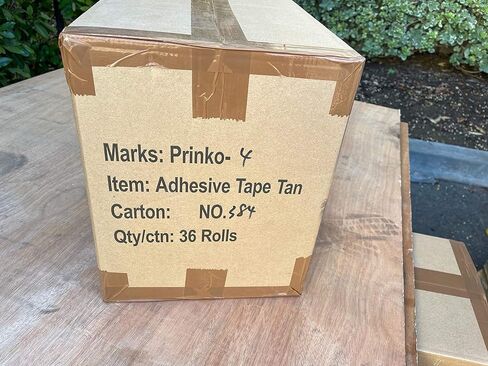 AM-Ink 36-Rolls Ultra Tan Brown 2.0 MIL Tape 2'' X 110 Yards (330' ft) Heavy Duty Carton Packing Packaging Sealing Tape in Kuwait