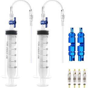 8Pcs Cycling Syringe Kit, Tubeless Tire Sealant Injector with Switch, Presta Valve Core and Removal Tool, No Tubes Tire Sealant Bicycle
