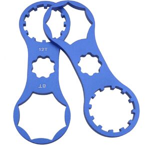 2pcs Bicycle Front Fork Repair Tool 99x35x4mm Blue for SR Suntour XCR/XCM/XCT/RST MTB Suspension Forks Cap Removing and Installing Wrench