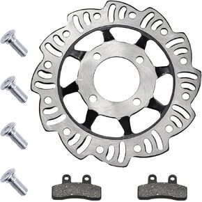 PRO BAT 190mm/7.48" Rear Disc Brake Plate Replacement + Brake Pad Assembly for 50cc 70cc 90cc SSR 110cc 125cc Atomik SSR Apollo Chinese Dirt Bike Pit Bike