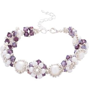 Premium Pearl Flower Bracelet - Eco-Friendly Freshwater Design, Ideal Gift for Girlfriend, Mom, and Friends