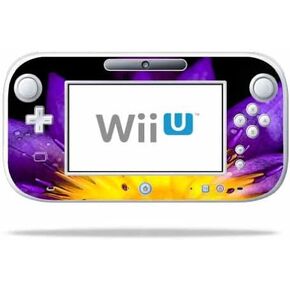 MightySkins Skin Compatible with Nintendo Wii U Gamepad Controller wrap Sticker Skins Purple Flower