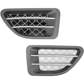 Akozon Front Side Grille, For Land Rover Sport L320 2005-2009 Car Front Wing Insert Grille Side Air Vent Grille Cover Trim