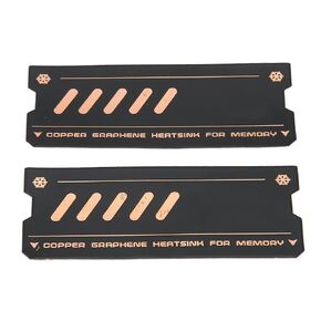 2Pcs DDR Memory RAM Cooler, Laptop Memory Cooling Heatsink Compatible with DDR4 DDR5 Memory (2Pcs)