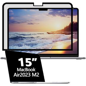 Privacy Screen MacBook Air 15 Inch (2023, M2 Chip) - A2941, Magnetic Removable Matte Anti Blue Light Glare Filter 15inch Privacy Screen Protector for Mac Pro 15.3" Laptop