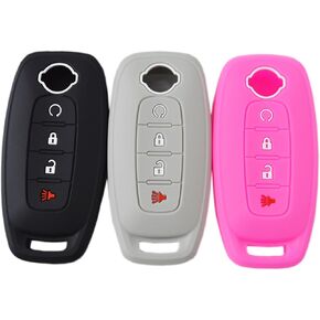 سيليكون المطاط عن بعد بدون مفتاح حافظة مفتاح فوب غطاء حامي حامل لنوع جديد عن بعد لنيسان روج باثفندر سينترا X-Trail 2023 2024 285E3-7LA6A in Kuwait