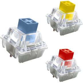 Box Heavy Dark Yellow | Burnt Orange| Pale Blue Switch for DIY Mechanical Keyboard 3Pins Compatible SMD RGB Switches (10pcs Burnt Orange)