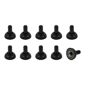10 PCS Button Switch Waterproof Dust Proof Cap,6 MM Black Mini Toggle Switch Rubber Resistance Boot Cover Cap Waterproof