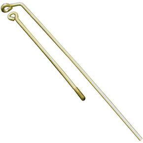 LASCO 04-3525 Toilet Tank Ball Lift Wires Brass, with Set Lower Wire Threaded and Upper Wire Bent