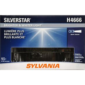 SYLVANIA - H4666 SilverStar Sealed Beam Headlight - High Performance Halogen Headlight Replacement (100x165), Brighter & Whiter Light for Added Clarity Downroad and Sideroad, (Contains 1 Bulb)