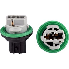 2PCS Front Part Turn Signal Light Bub Plug Socket Fits for Dodge Dart 2013 2014 2015 2016 Replaces 68186725AB