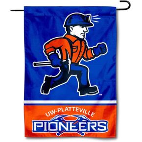 UW Platteville Pioneers Garden Flag