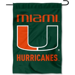 Hurricanes Green Wordmark Double Sided Garden Yard Flag