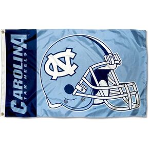 Tar Heels Large Football Helmet 3x5 College Flag