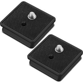 TOODOO 2 Pack 41mm and 43mm Tripod Quick Release Plate Camera Mounting Adapter, 2 Sizes QR Release Camera Tripod Ball Head Parts Replacement Compatible with Ambico V0552 V0554, Sunpak,Kalimar