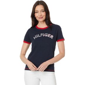 Tommy Hilfiger Women's Logo Americana Short Sleeve T-Shirt