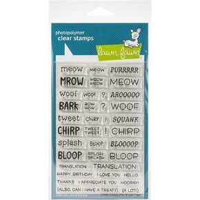 Lawn Fawn LF1964 Critter Chatter: Pets 4X6 Clear Stamp Set