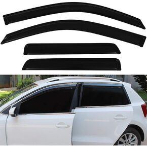 SCITOO Outside Mount Window Visor Deflector Rain Guard Dark Smoke, 4 Pcs Set Fit for 2003 for Chevrolet Blazer
