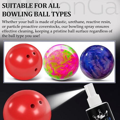 TonGass (2+1 Pack Bowling Ball Cleaner Spray Kit with Bowling Towel Portable Bowling Cleaner Set Bowling Accessories Oil Scuff Mark Cleaner Restores Tack and Prolongs Lifespan of Ball in Saudi Arabia