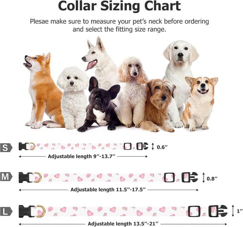 Cotton Handmade Dog Collar Cute and Distinctive Patterns Pink Strawberries with Pendant for Girl Boy Dogs Collars M in Saudi Arabia