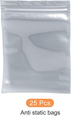 Anti Static Bags ESD Shielding Bags Resealable, [for Electronic Device GPU Hard Drive SSD HDD Motherboard] - 5x6inch/25pcs in Saudi Arabia