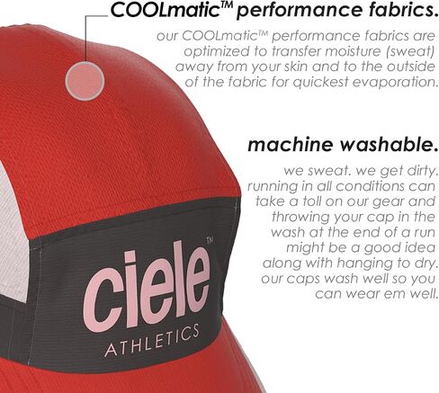 Ciele Athletics GOCap SC - Premium Washable Moisture Wicking Hat with Sun Protection, 5-Panel Knit Running Hat for Men, Women in Saudi Arabia