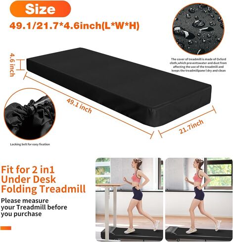 Walking Pad Treadmill with Incline 2.5 HP Under Desk Walking pad Treadmill Under Desk Compact Walking Treadmill for Home Office LED Display Remote Control 320lbs Weight Capacity（Only Cover） in Saudi Arabia