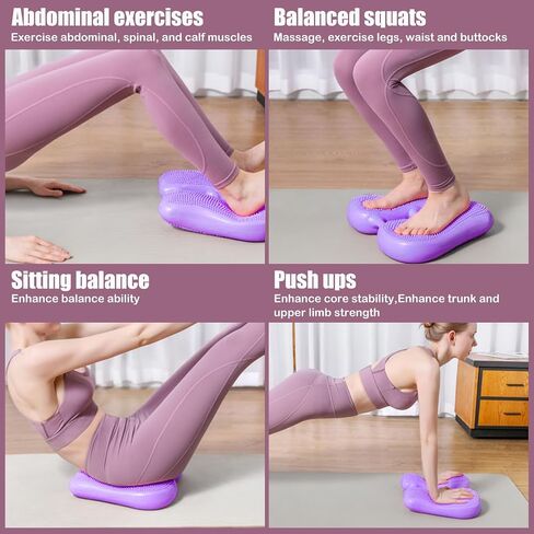 Inflatable Steppers for Exercise at Home, Mini Air Stepper, Stair Stepper for Girls Workout, Foot Massage Balance Board for Yoga Training, 220LB Capacity in Saudi Arabia