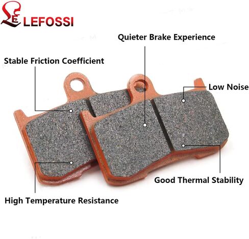 Front Rear Carbon Fiber Brake Pads Compatible with Kawasaki Z800 Z 800 2013-2016 Z 900 Z900 2017 2018 2019 2020 2021 Daytona 675 FA347F FA140R in Saudi Arabia