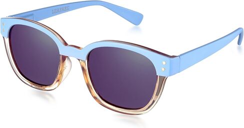 Leafael Polarized Sunglasses Women's Trendy Two Tone Design, UV400 100% Protection, Retro Square Frame, Lifestyle & Active in Saudi Arabia