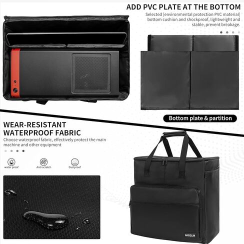 حقيبة كمبيوتر مكتبي للألعاب برج الكمبيوتر الشخصي حقيبة تخزين للسفر لشاشة هيكل الكمبيوتر (حتى 24 بوصة) ملحقات لوحة المفاتيح والماوس in Kuwait