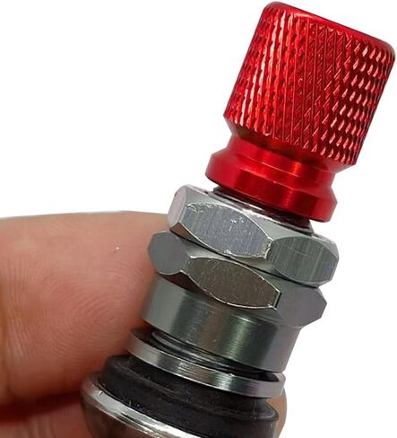 12 Pcs Tire Valve Stem Caps, Aluminum Alloy Valve Cover for Car, Exquisite Mesh Corrosion-Resistant Leak-Proof Stem Covers, Universal for Cars, SUV, Truck, Motorcycles, Bikes (Black) in Saudi Arabia