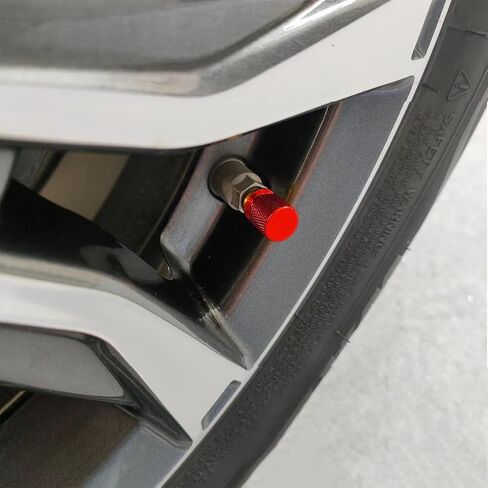 12 Pcs Tire Valve Stem Caps, Aluminum Alloy Valve Cover for Car, Exquisite Mesh Corrosion-Resistant Leak-Proof Stem Covers, Universal for Cars, SUV, Truck, Motorcycles, Bikes (Black) in Saudi Arabia