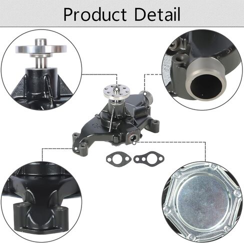Marine Circulating Water Pump with Gaskets Replacement for Chevy(GM) V6 4.3L V8 5.0L 5.7L 305 350 Engine Replacement for Mercruiser 60658 8503991 Volvo Penta 856364-5 3853850 in Saudi Arabia