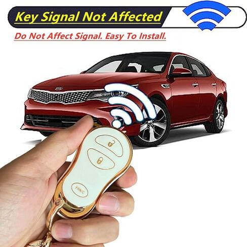Soft TPU for Jeep Key Fob Cover Fits for 1999-2004 Jeep Grand Cherokee Chrysler 300M Dodge Intrepid Smart Keys (3-Button-White) in Saudi Arabia