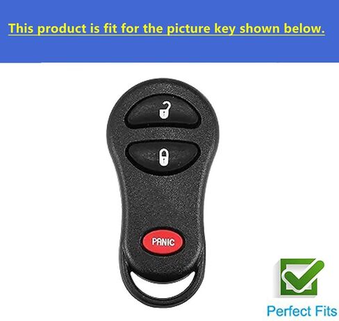 Soft TPU for Jeep Key Fob Cover Fits for 1999-2004 Jeep Grand Cherokee Chrysler 300M Dodge Intrepid Smart Keys (3-Button-White) in Saudi Arabia