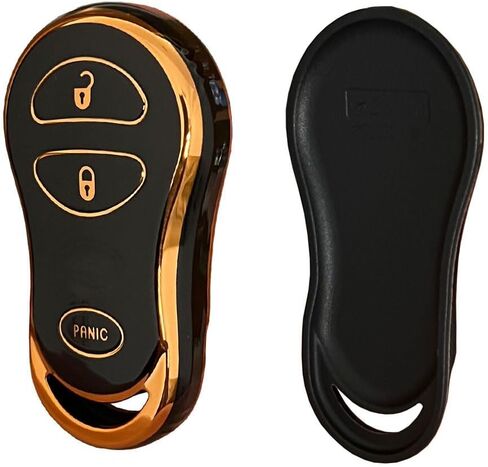Soft TPU for Jeep Key Fob Cover Fits for 1999-2004 Jeep Grand Cherokee Chrysler 300M Dodge Intrepid Smart Keys (3-Button-White) in Saudi Arabia