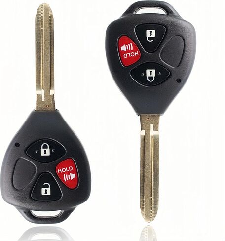 استبدال مفتاح Fob عن بعد متوافق مع Toyota Rav4 2006 2007 2008 2009 2010/Scion XB 2008-2013 مفتاح السيارة للتحكم عن بعد للدخول بدون مفتاح HYQ12BBY (قطعتان) in Kuwait