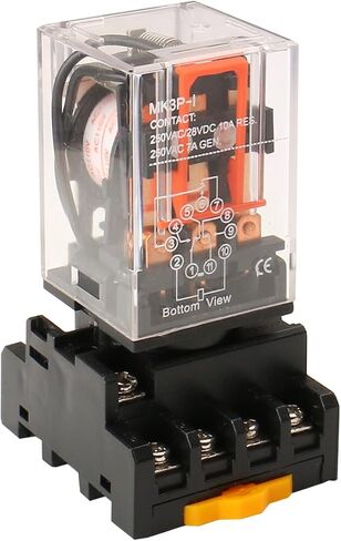Baomain Power Relay DPDT 11 Pin MK3P-I with Plug-in Terminal Socket (AC 110V) in Saudi Arabia