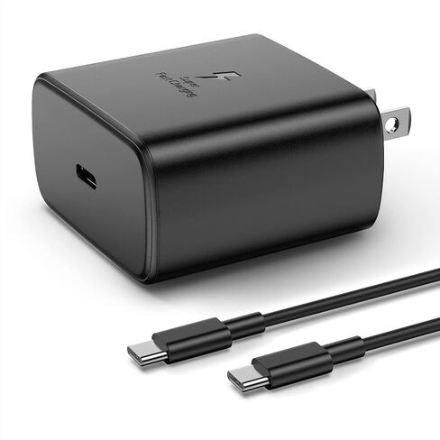 45W USB C Wall Charger for Samsung Galaxy S23 Ultra/ S23/S23+/S22Ultra/S22+/S22,Note20/S20,Galaxy TabS7/S7+/S8/S8+, with 6FT Fast Charging Cable-Black in Saudi Arabia