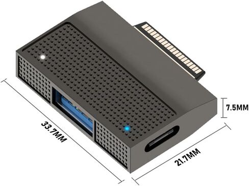 Xiwai USB3.1 Type-A & Type-C USB-C 15 فولت إلى محول شحن البيانات المغناطيسي SF532 لـ Surface Pro9 Pro8 Pro7 Pro6 Pro X Go Book in Kuwait