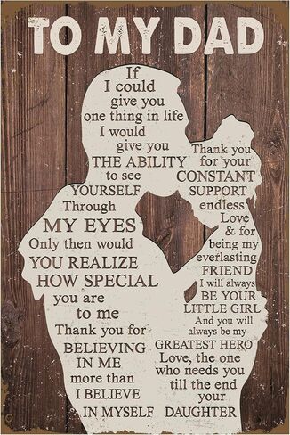 To My Dad Fathers Day Plaque, Best Dad Ever Gifts, Happy Birthday Dad, Dad Birthday Gifts From Daughter, Cool Gifts Dad, Cool Dad Birthday Gifts. in Saudi Arabia