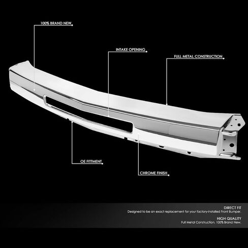 المصد الأمامي DNA MOTORING متوافق مع 07-13 Silverado 1500، مع فتحة مدخل الهواء الأمامي، كروم، BUMP-F-CS07-FB-02-CH in Saudi Arabia