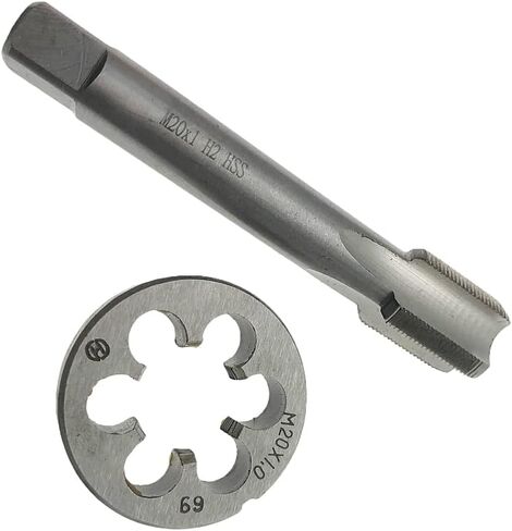 مجموعة الصنبور والقالب M20x1 RH لليد اليمنى M20x1 أداة خيوط الصنبور المترية آلة مخددة مستقيمة، M20 x 1 صنبور خيط وقالب مستدير RH M20 x 1 اضغط ويموت يمينًا in Kuwait